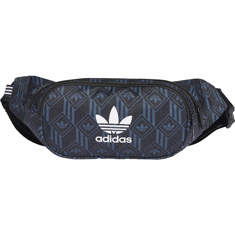 Adidas/阿迪达斯正品三叶草新款男子运动印花拼色轻便腰包FM1347 - 图3