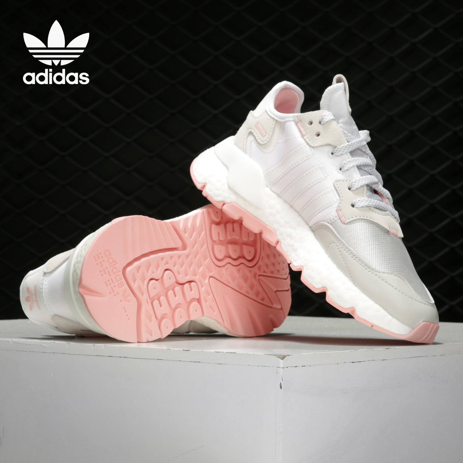 Adidas/阿迪达斯正品三叶草 NITE JOGGER W 男女经典休闲鞋FV4136 - 图0