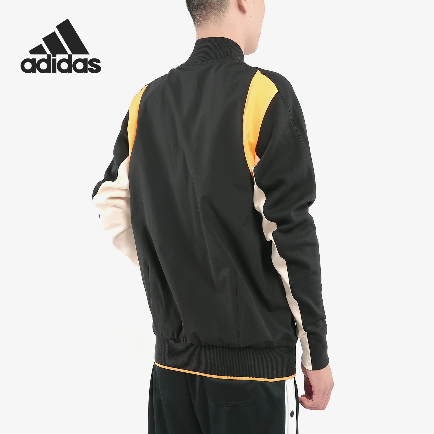 Adidas/阿迪达斯正品男子时尚潮流运动舒适宽松拉链外套EA0372-图1