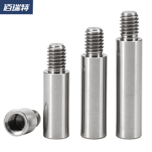 303不锈钢圆形连接柱单头转换螺柱隔离柱铜柱机箱M2M3M4M5M6M8M10 - 图0