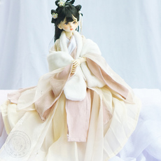 Одежда для кукол BJD bjd娃衣古风汉服材料包1/4ob24古装叶罗丽3分diy纸样教程明制披风