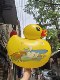 新款卡通小黄鸭气球飘空儿童生日派对装饰布置道具六一儿童节