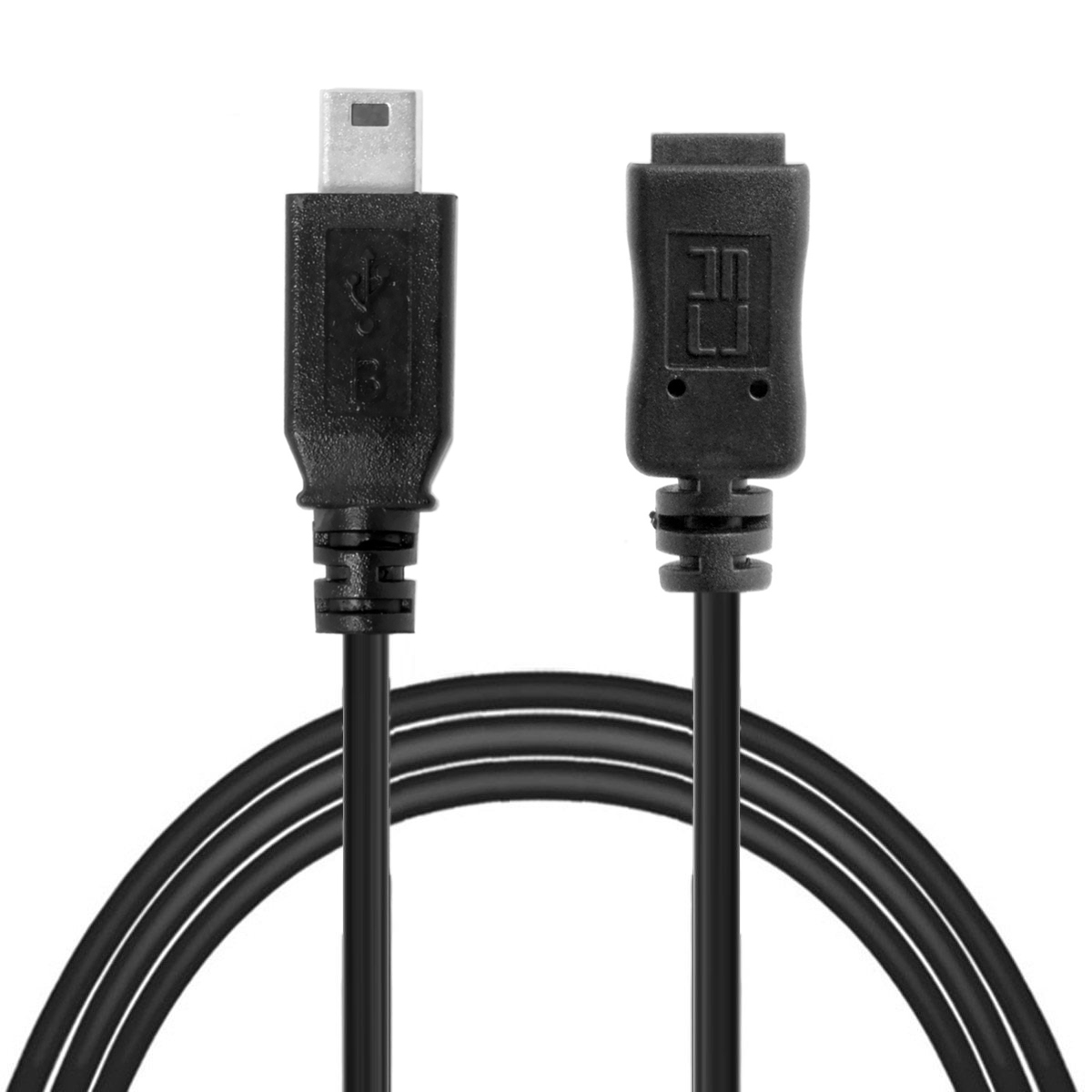 CY 5芯接满迷你USB公对母 延长线 MINI B T口5PIN转接线 车载延长线 螺纹式防水延长线