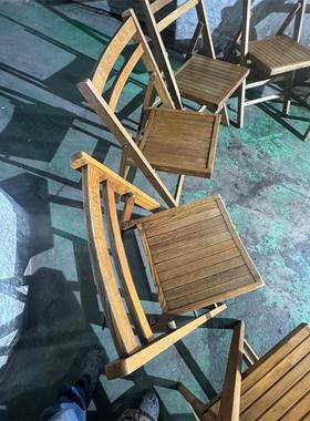 老上海折叠椅靠背椅海派老家具