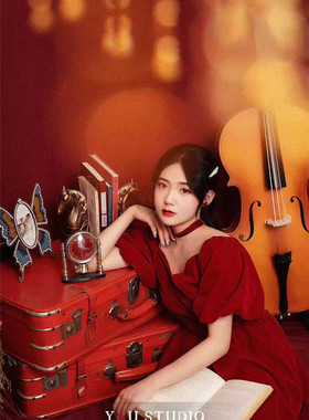 老上海老旧皮箱古董怀旧影视道具