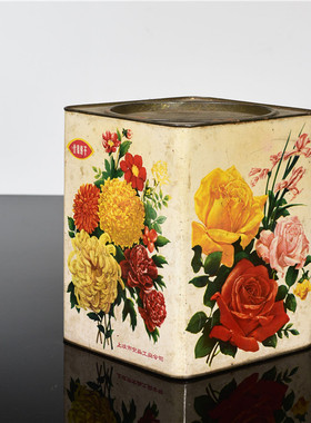 老旧饼干桶怀旧艺术装饰摆设复古