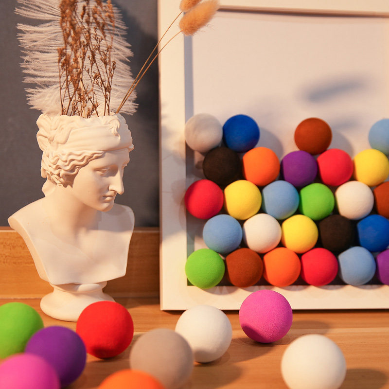 小红书ins4cm克莱因蓝球Diy手工改造材料简约立体小摆件eva发泡球,淘宝优惠券,粉丝福利购,淘宝优惠卷