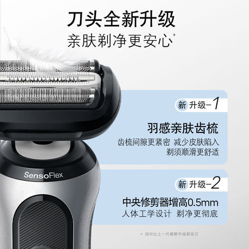 德国博朗男士电动剃须刀刀头64b黑色刀头网膜组合 - 图0