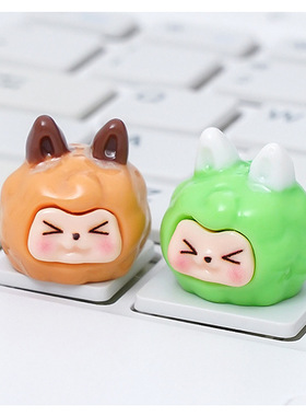 可爱多巴胺奶油色KIKI萌粒 diy装饰品盲袋钥匙扣挂配件桌面小摆件
