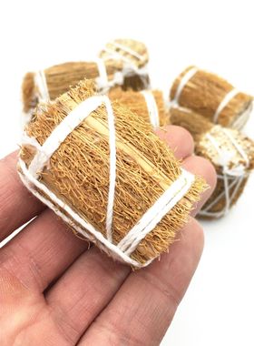 Dollhouse娃娃屋手工编挂件多肉微缩食玩迷你柴火草包摆件饰品