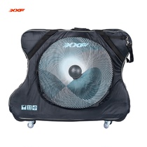XXF Loading Bag Iron Triple Bike Bag Road Car Ride Checked Suitcase Packed Shock Absorbing Wear with rollers