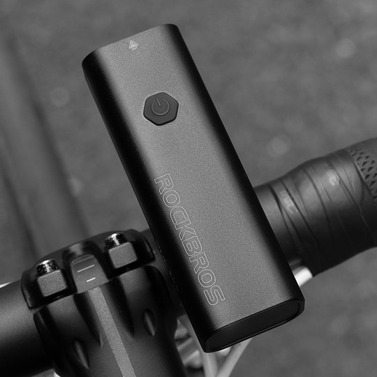 洛克兄弟自行车灯手电筒强光山地车前灯夜骑防水USB充电配件