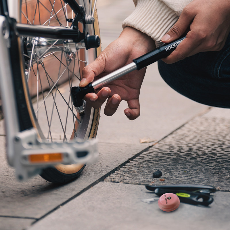 洛克兄弟自行车补胎片公路山地车轮胎修补自粘胶工具套装便携装备 - 图2