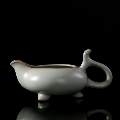 汝窑公道杯茶海台湾冠杰内开片汝瓷个性功夫茶局分茶器包邮 - 图2