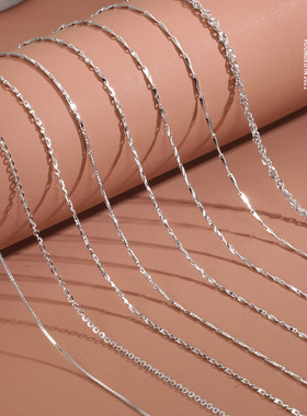 纯银银项链郑银季纯银女