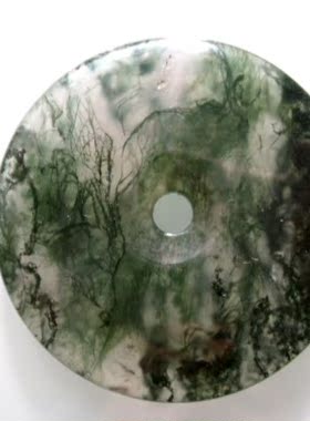 新鲜出炉玛瑙平安扣海底世界吊坠