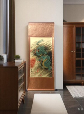 国画工笔画中国龙动物