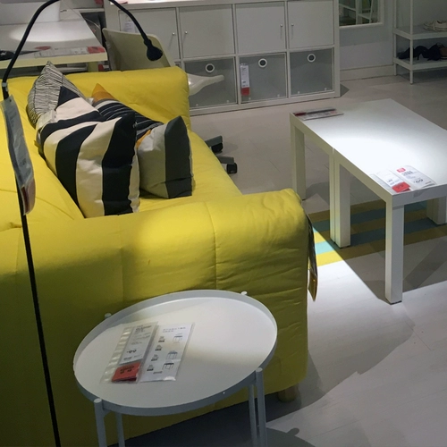 Ikea, диван для двоих, ткань для спальни, простой и элегантный дизайн