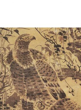 名画复制明代林良双鹰图国画写意水墨雄鹰艺术微喷教学临摹装饰画