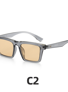 川久保玲偏光长方形赛博朋克墨镜