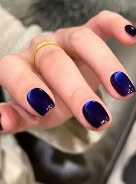 宝蓝猫眼穿戴甲片30片条装