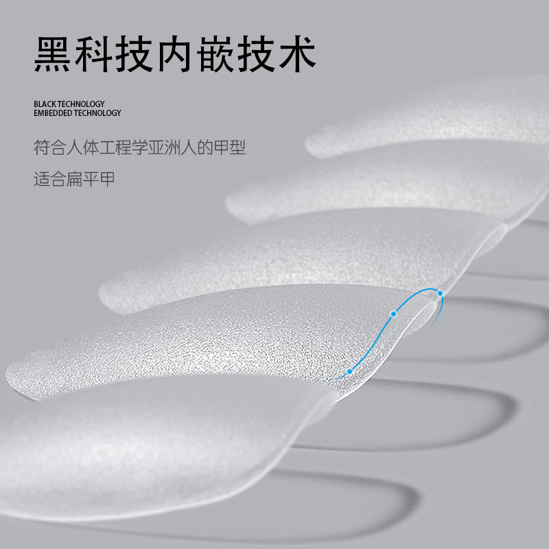 美甲手工穿戴甲专用定制甲片100片磨砂免刻磨超薄无痕全半贴延长 - 图2