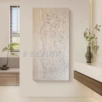 Minimalist modern Xuan Guan Pure Hand Drawing of Iconography Drawing Living Room Oil Painting without frame Painting light extravagant Modern hallway Vertical painting