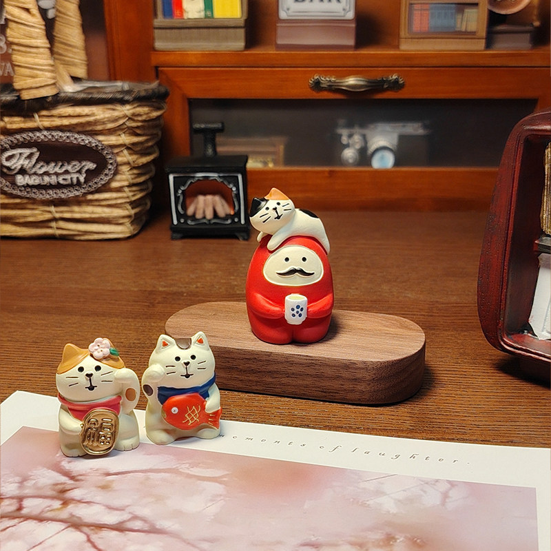 招福猫丨万福招财猫咪杂货潮玩公仔 ins树脂桌面摆件送礼物工艺品,淘宝优惠券,粉丝福利购,淘宝优惠卷