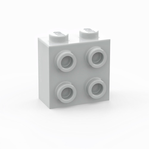 LEGO乐高 22885 1x2侧凸四点砖 中黄 浅灰 中肉 米 深米 红 - 图1