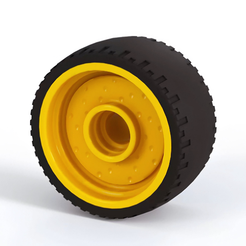 LEGO乐高 72206pb01 24x12mm 车轮子 黑 浅银色 珍珠深灰 浅绿 黄 - 图1