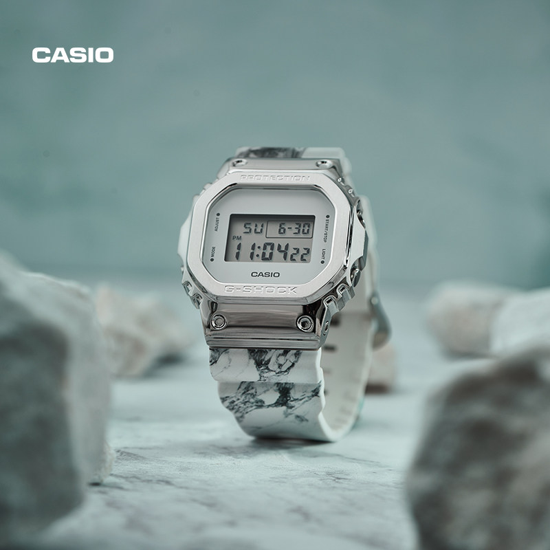 casio旗舰店大理石纹情侣潮流礼盒 casio日韩腕表