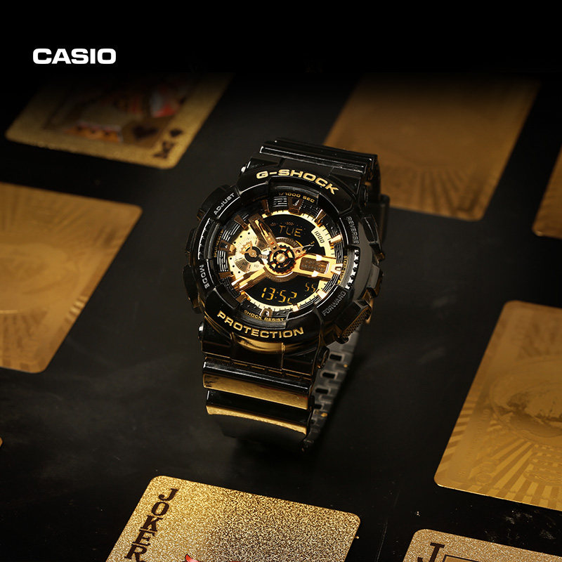 casio旗舰店g-shock黑金潮流手表 casio日韩腕表