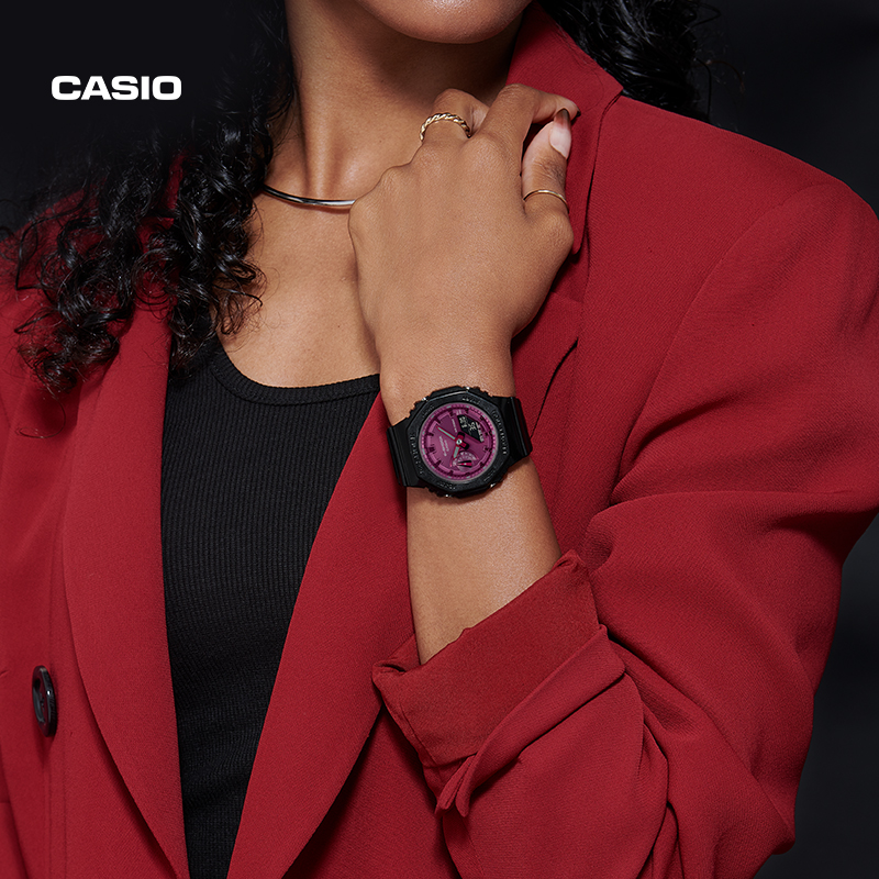 casio旗舰店RED&BLACK运动潮流手表女卡西欧官方正品 G-SHOCK