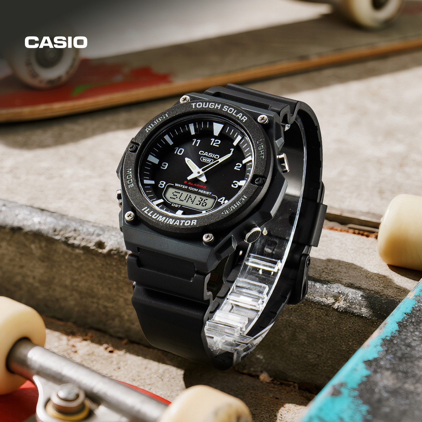 【新年礼物】卡西欧官方旗舰店AQ-S820W潮流大表盘太阳能手表男,淘宝优惠券,粉丝福利购,淘宝优惠卷