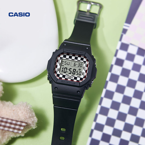 【新年礼物】卡西欧旗舰店BGD-565GS复古小方块耐摔手表女 BABY-G - 图1