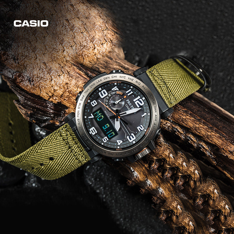 casio旗舰店prw-6600y登山男手表 casio日韩腕表