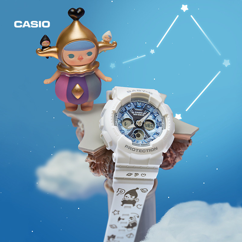casio旗舰店baby-g x popmart礼盒 casio日韩腕表