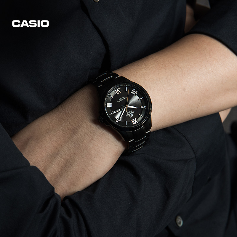 casio旗舰店efb-104sbc商务男手表 casio日韩腕表