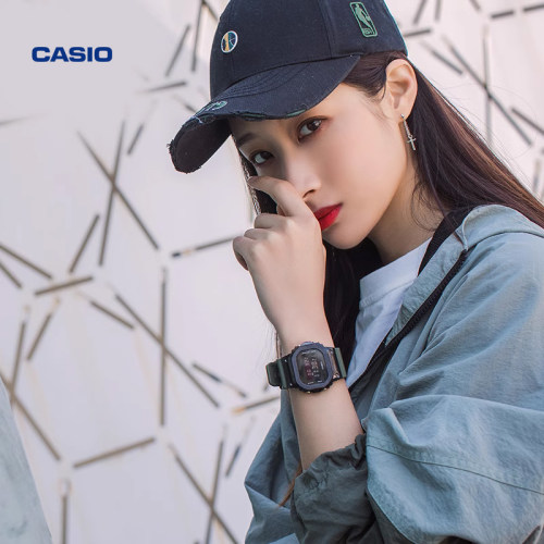 【礼物】明星同款卡西欧旗舰店GM-5600金属小方块运动手表G-SHOCK - 图0