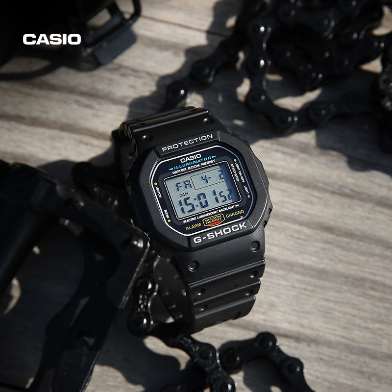 casio旗舰店DW-5600UHR小方块高中学生运动男士手表卡西欧G-SHOCK