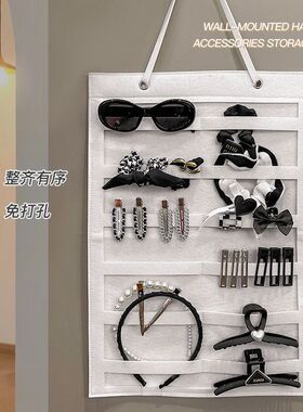 鲨鱼夹收纳神器抓夹展示架发饰挂钩发圈发箍挂壁学生宿舍挂墙整理