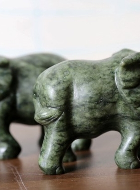 天然镇宅招财大象摆件