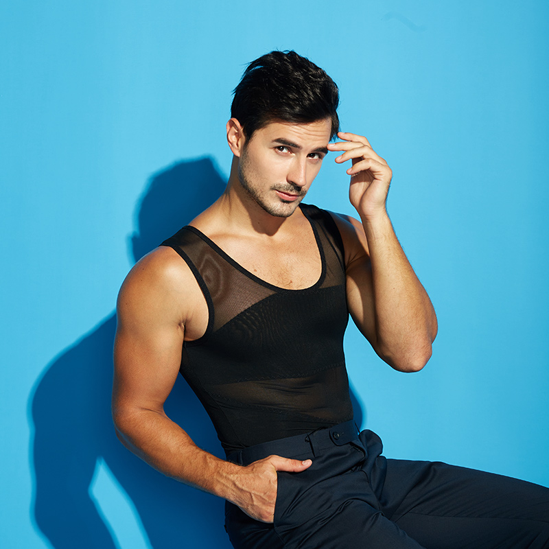 insmanx男士收腹定型束胸塑形衣 insmanx塑身上衣