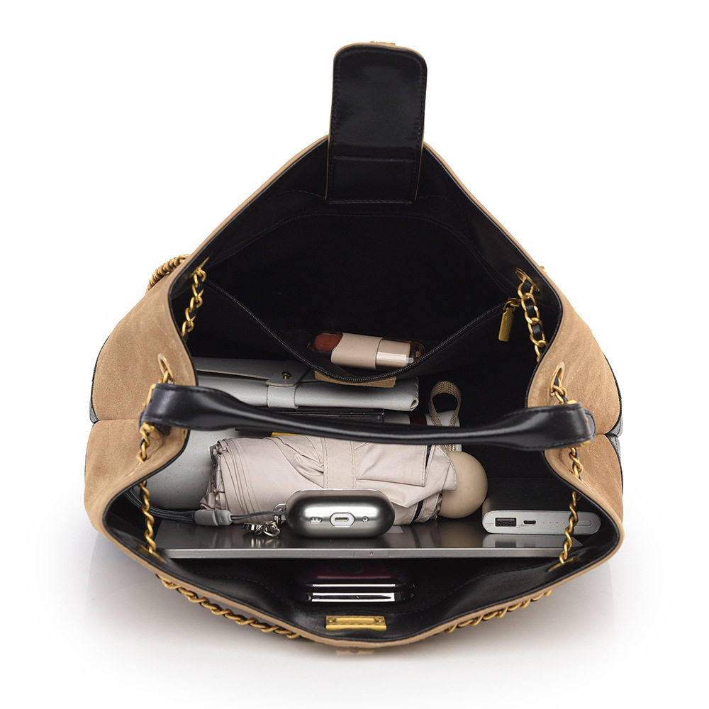 A man水桶包新款时尚菱格女士手提包大容量通勤托特包高级单肩包,淘宝优惠券,粉丝福利购,淘宝优惠卷