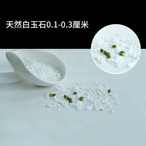 天然白石子小白玉石五彩石鹅卵石雨花石多肉石头铺面水培鱼缸铺院 - 图0