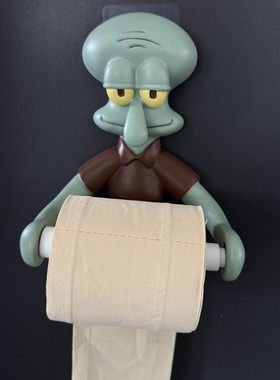 章鱼哥卷纸架收纳置物面办公室装饰创意可爱章鱼创意办公可爱桌面