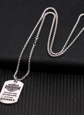 潮人百个性街头hiphop吊坠钛钢男