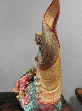 桌面贾陶院陶瓷新中式石湾公仔