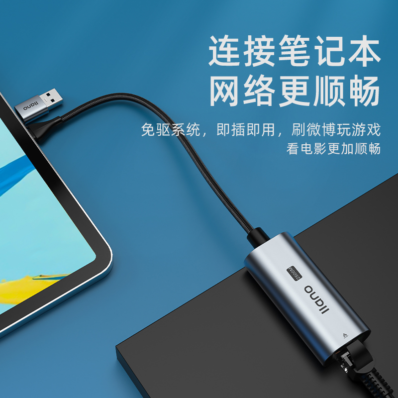 绿巨能2.5g网卡USB3.1外置网线转接口2500M高速typec千兆免驱动接rj45有线转换器适用于台式机笔记本电脑NAS - 图1