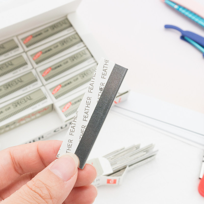 修眉刀片女用 初学者刮眉刀整盒100片专业纹绣修眉毛神器套装,淘宝优惠券,粉丝福利购,淘宝优惠卷